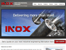 Tablet Screenshot of inoxengineering.com.my